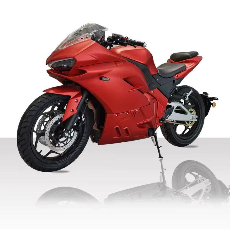 4000W Central-Chain Electric Motorcycle | 72V 120Ah Lithium Battery | High-Speed E-Motorbike with Fast Charging & Long Range
