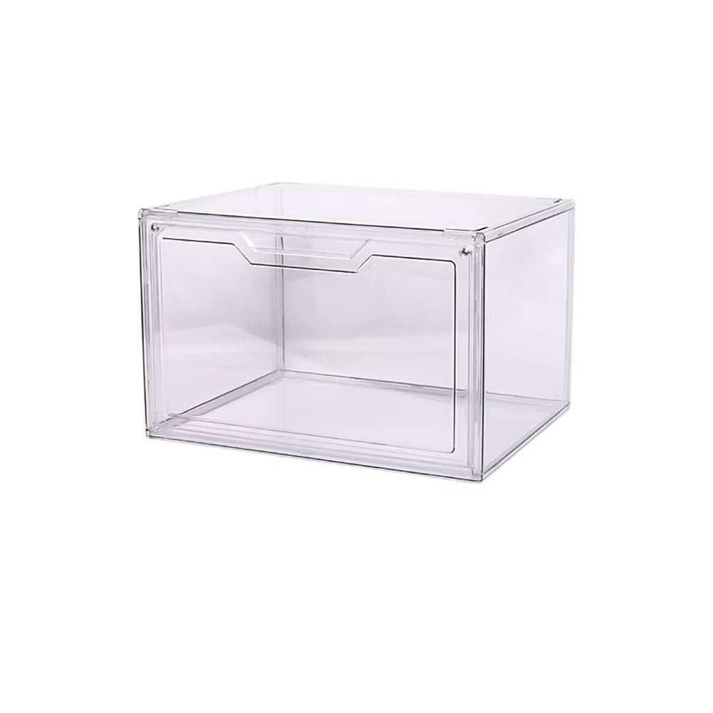 Acrylic Transparent Shoe Box | Stackable Clear Sneaker Display Case | Plastic Shoe Organizer for Home & Closet Storage