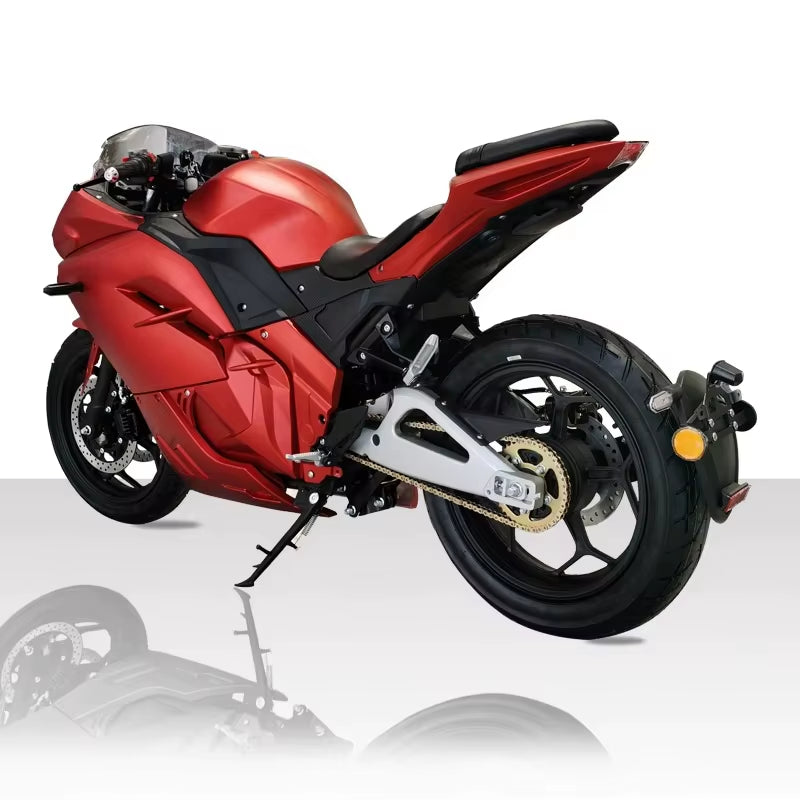 4000W Central-Chain Electric Motorcycle | 72V 120Ah Lithium Battery | High-Speed E-Motorbike with Fast Charging & Long Range