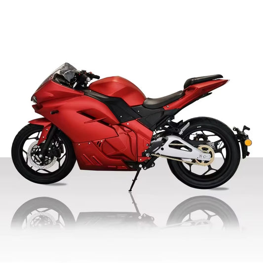 4000W Central-Chain Electric Motorcycle | 72V 120Ah Lithium Battery | High-Speed E-Motorbike with Fast Charging & Long Range