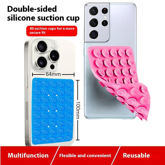 Artisan Silicone Suction Case – Dual-Sided Detachable Mount with Enhanced Grip, Designed for Modern iPhone Aesthetics